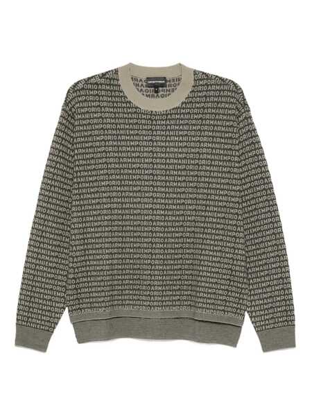Pulovere Emporio Armani Emporio Armani Wool Crewneck Jumper GREEN Barbati (BM 18691605) 1
