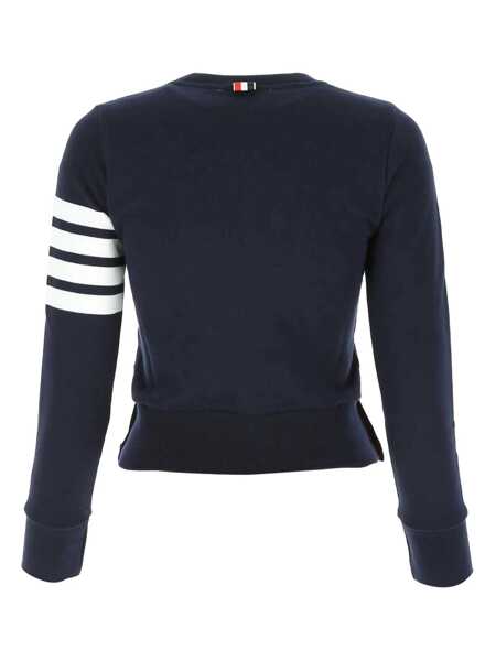 Pulovere Thom Browne Thom Browne Navy Blue Cotton Knitwear BLUE Femei (BM 18691815) 2