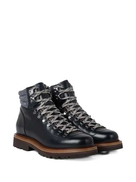 Bocanci Brunello Cucinelli Brunello Cucinelli Mountain Boot Ankle Boots Black Barbati (BM 18692757) 2