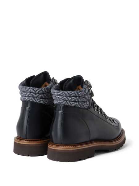 Bocanci Brunello Cucinelli Brunello Cucinelli Mountain Boot Ankle Boots Black Barbati (BM 18692757) 3