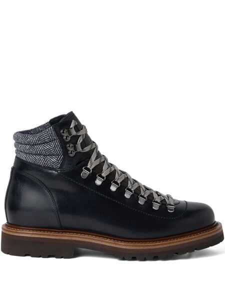 Bocanci Brunello Cucinelli Brunello Cucinelli Mountain Boot Ankle Boots Black Barbati (BM 18692757) 1