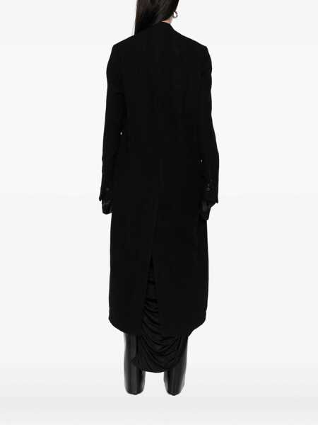 Paltoane Rick Owens Rick Owens Wool Double-Breasted Coat Black Femei (BM 18692979) 4