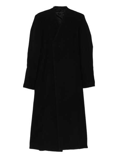 Paltoane Rick Owens Rick Owens Wool Double-Breasted Coat Black Femei (BM 18692979) 1