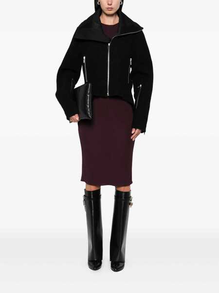 Geci Rick Owens Rick Owens Wool Zipped Jacket Black Femei (BM 18692988) 2