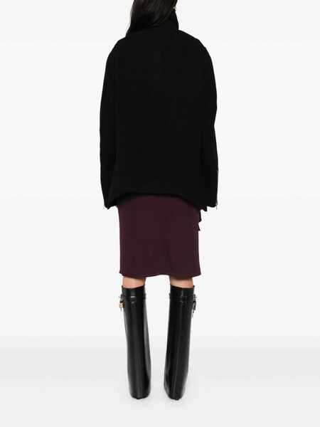 Geci Rick Owens Rick Owens Wool Zipped Jacket Black Femei (BM 18692988) 3