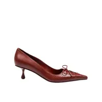 Pantofi cu toc Jimmy Choo Snakeskin-Print Leather Pumps Femei
