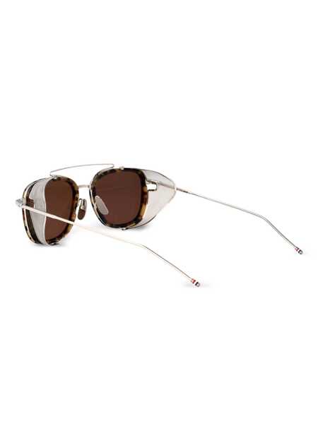 Ochelari de soare Thom Browne Thom Browne Sunglasses TOKYO TORTOISE NDX162 SILVER PLATE Femei (BM 18693504) 4