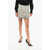 Elisabetta Franchi Embroidered Tweed Miniskirt With Beads White
