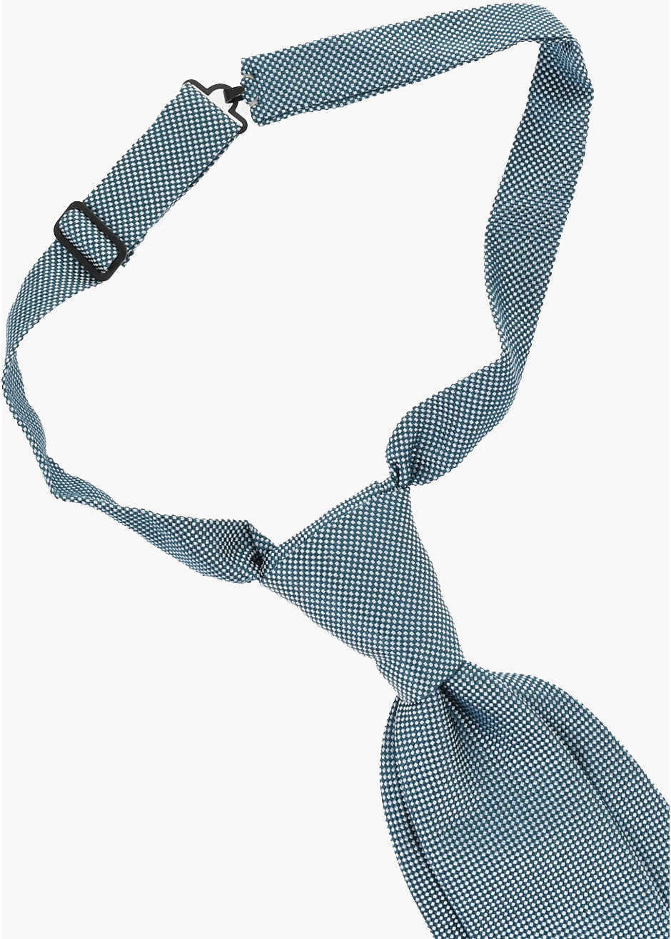 Cravate CORNELIANI Two-Tone Silk Ascot Tie Blue Barbati (BM 18694066) 3