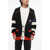 Balmain Virgin Wool Cardigan With Contrasting Details Red