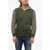 Moorer Full-Zip Truman Sweater With Hood Military Green