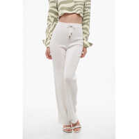Pantaloni casual High-Waisted Ribbed Virgin Wool Pants Femei