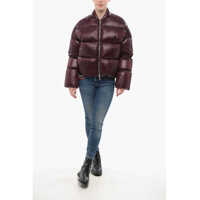 Imbracaminte Dama pagina 636 - Geci de iarna Bacon Full-Zipped Storm Fury Bomber Fit Down Jacket Burgundy Femei (BM 18694102) - B-mall.ro