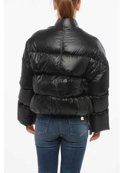 Geci de iarna Bacon Full-Zipped Storm Fury Bomber Fit Down Jacket Black Femei (BM 18694108) 2