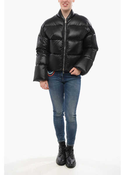 Geci de iarna Bacon Full-Zipped Storm Fury Bomber Fit Down Jacket Black Femei (BM 18694108) 3