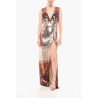 Rochii lungi Elisabetta Franchi Degradè Design Sequined Maxidress