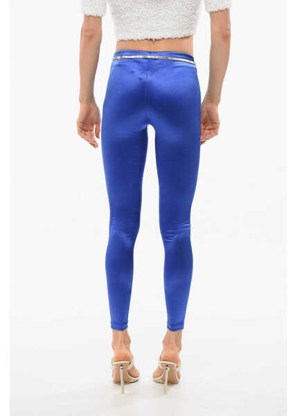 Colanti Elisabetta Franchi Lycra Leggings Blue Femei (BM 18694162) 2