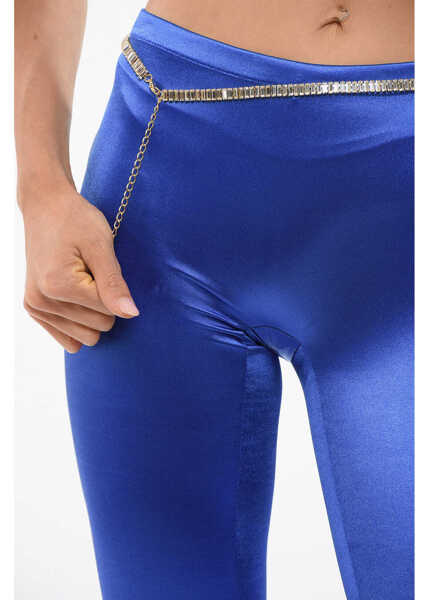 Colanti Elisabetta Franchi Lycra Leggings Blue Femei (BM 18694162) 3