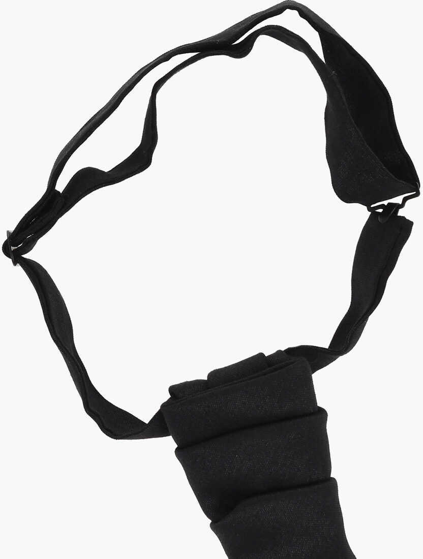 Cravate CORNELIANI Glitter Silk Ascot Tie Black Barbati (BM 18694174) 2