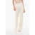 Elisabetta Franchi Front Pleated Bootcut Pants White