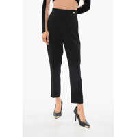 Pantaloni casual Cropped Fit Pants With Side Zip Femei