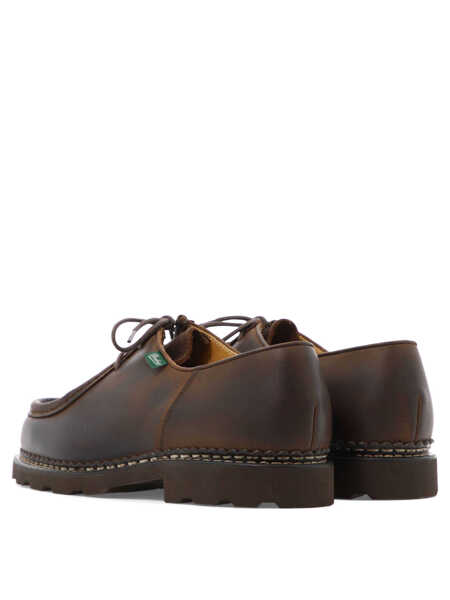 Mocasini PARABOOT Michael lace-up loafers Brown Barbati (BM 18694230) 4