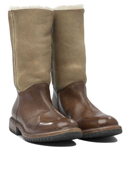 Botine MOMA Rick zippered ankle boots Brown Femei (BM 18694239) 2