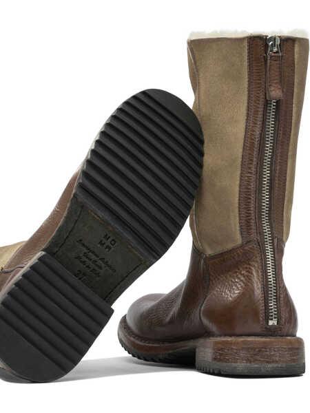 Botine MOMA Rick zippered ankle boots Brown Femei (BM 18694239) 5