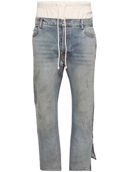 Blugi drepti RRR123 Jeans Blue Barbati (BM 18694287) 1
