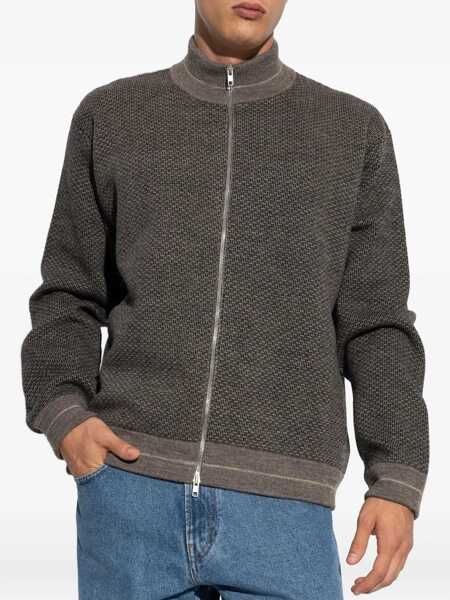 Pulovere Maison Margiela Wool zipper sweater Grey Barbati (BM 18694332) 2