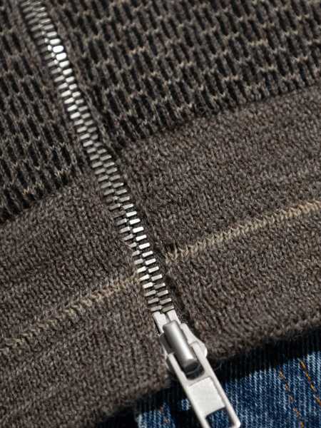 Pulovere Maison Margiela Wool zipper sweater Grey Barbati (BM 18694332) 4