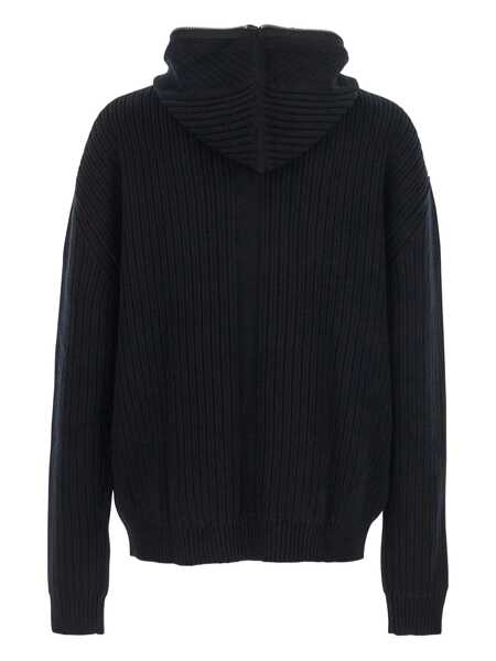 Cardigane Rick Owens Wool zipper cardigan Black Barbati (BM 18694338) 2