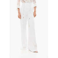 Pantaloni casual Lace-Up Detailed Bootcut Pants Femei