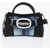 DSQUARED2 Leather And Denim Handbag With Maxi Metal Buckle Blue