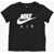 Nike Air Solid Color Crew-Neck T-Shirt With Contrasting Logo Black