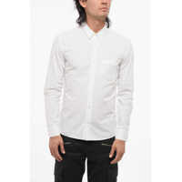 Camasi casual Cotton Poplin Shirt With Embroidery On The Breast Pocket Barbati