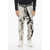 Balmain Acid-Wash Effect Biker Jeans With Ankle Zip 16Cm Black & White