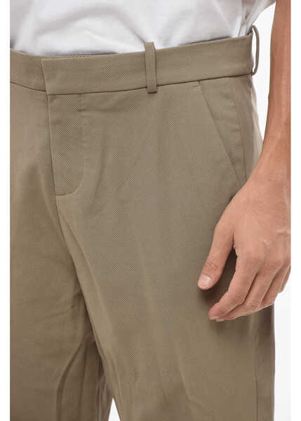 Pantaloni casual Balmain Cuffed Hem Straight Fit Pants Green Barbati (BM 18694567) 3