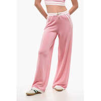 Pantaloni casual High-Waisted Casual Pants With Elastic Waistband Femei