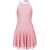 Balmain Sleeveless Flared Skater Dress Pink