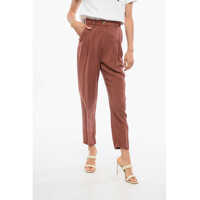 Pantaloni casual Pleated Soft Pants Femei
