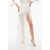 Elisabetta Franchi See Through Sequined Skirt With Embossed Details White