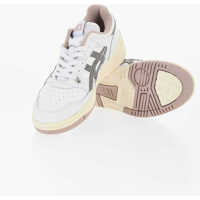 Sneakers Leather Low Top Sneakers With Contrasting Details Barbati
