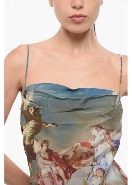 Bluze Balmain Patterned Silk Cowl Neck Top Multicolor Femei (BM 18694612) 3