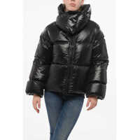 Geci de iarna Collar-Shaped Hood Storm Down Jacket Femei