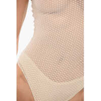 Body-uri Elisabetta Franchi Dama - Body-uri Elisabetta Franchi Sleeveless See Through Bodysuit White Femei (BM 18694618) - B-mall.ro