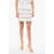 Elisabetta Franchi Flounced Miniskirt With Sequines White