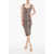 Elisabetta Franchi Animal Patterned Knitted Dress Brown
