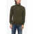 Moorer Wool Cloud Pullover With Kangaroo Pocket Military Green