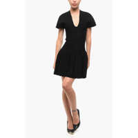 Rochii scurte Short Sleeved Pleated Dress Femei